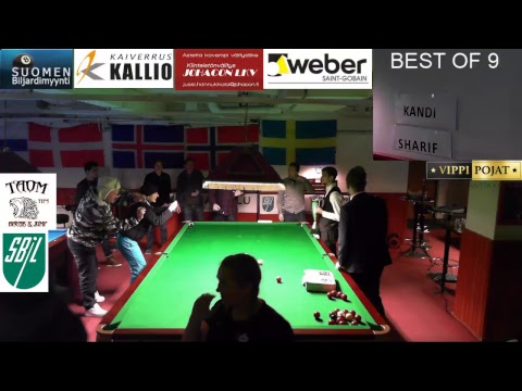 Nordic Snooker Championship Oulu 2018, Final, Daniel Kandi DEN vs Belan Sharif SWE