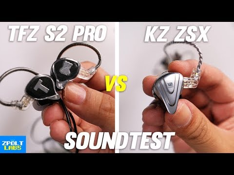 TFZ S2 Pro Soundtest - VS KZ ZSX - What's BETTER?! 🔥