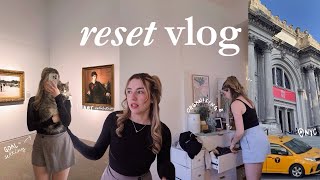 a may reset vlog in nyc 🌷 a morning at the met, cooking, goal setting & life updates