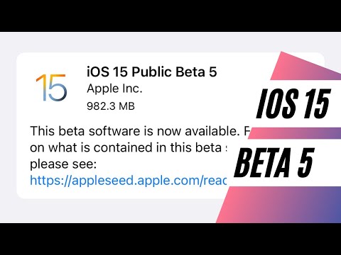 iOS 15 beta 5 changes