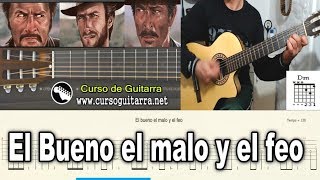 El bueno el malo y el feo en guitarra.
