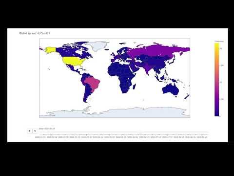 Plotly Animated Choropleth graph using COVID 19 data