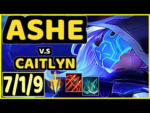 SEDRION (ASHE) vs CAITLYN - 7/1/9 KDA BOTTOM ADC CHALLENGER GAMEPLAY - EUW