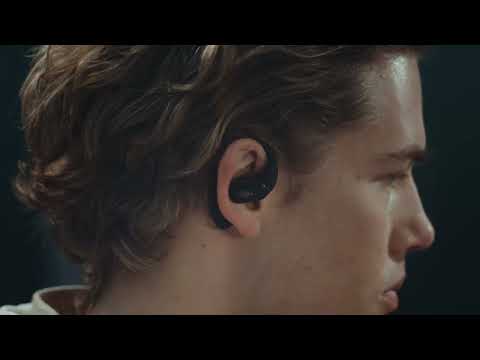 SHOKZ OpenFit True Wireless-Kopfhörer mit Mikrofon - schwarz video preview