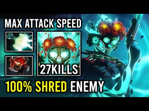 WTF 1st Item Mask of Madness 100% Shred Through Everything Carry Muerta Dota 2