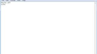 BatchFile Coding Tutorial 1: Simple Hello World Program