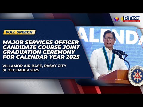 Major Services Officer Candidate Course Joint Graduation Ceremony for Calendar Year 2025 (Speech)