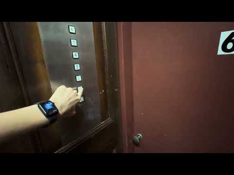 ANTIQUE Gated Spencer (mb. Montgomery) Traction Elevator | The Casa Real | Palo Alto, CA