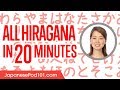 Review ALL Hiragana in 20 minutes - Write and Read Japanese