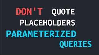 Don't quote placeholders in parameterized queries in Postgres and Node