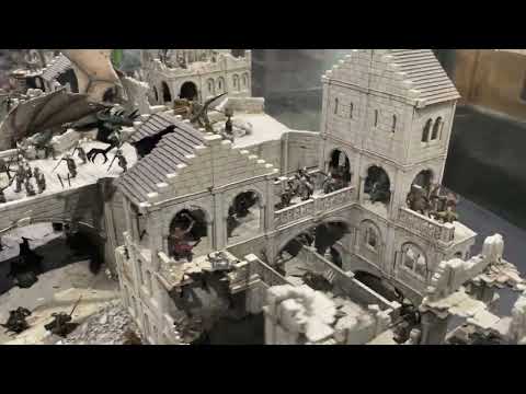 Battle for Osgiliath - Warhammer World Diorama - Middle Earth Strategy Battle Game