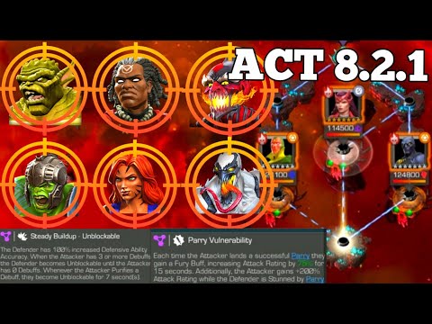 ACT 8.2.1 Steady Buildup - Unblockable • Boss Black Panther Mcoc • Marvel Contest of Champions 8.2