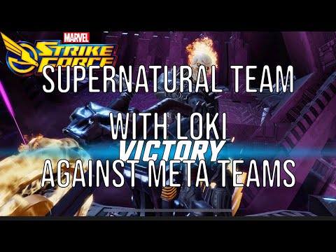 Supernatural with Loki against Meta Teams - Marvel Strike Force
