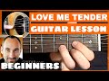 Love Me Tender Guitar Lesson - part 1 of 4 