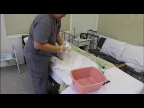 SKILL 19 — PROVIDES FOOT CARE ON ONE FOOT | CNA Skills Test | Pearson Vue/Credentia