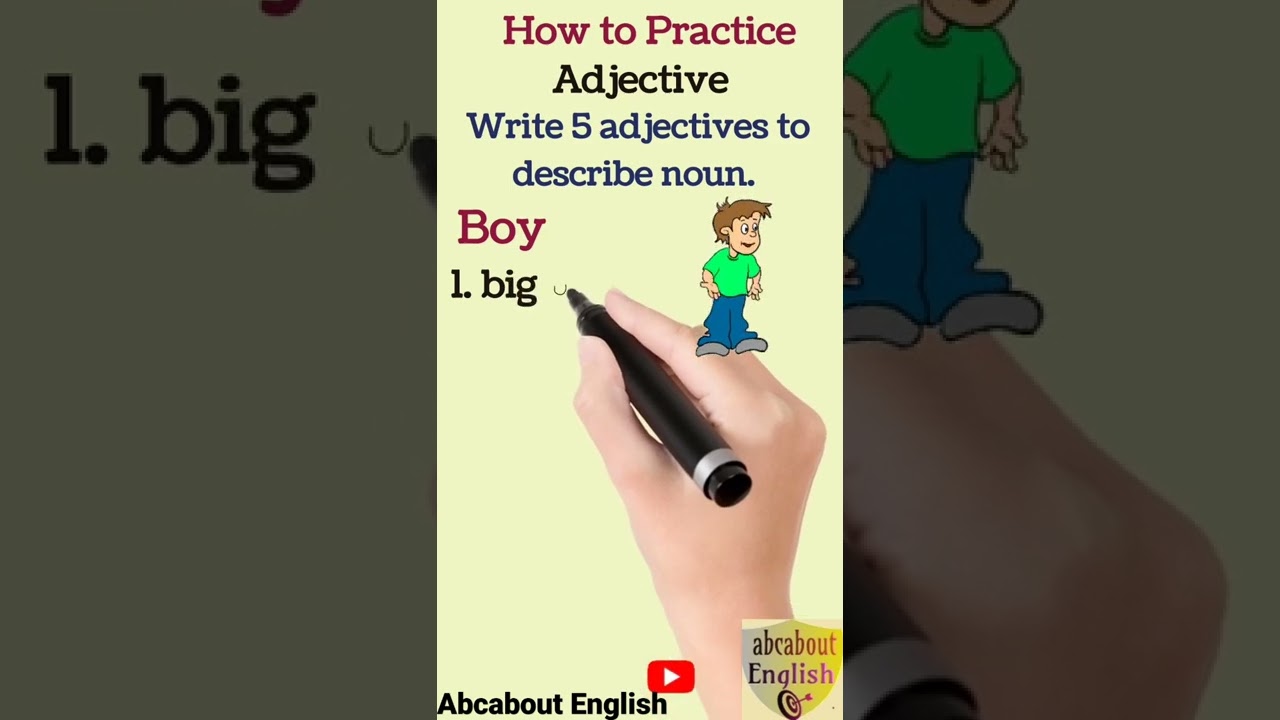 How to practice adjectives #adjective #shorts Adjective vocabulary