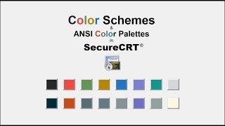 SecureCRTColorSchemes&ANSIColorPalettes