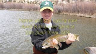 preview picture of video 'Big trout nymphing family Fun San Juan River'