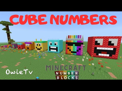 Owie Tv - Cube Numbers Song Numberblocks Minecraft | Cube Numbers | Math and Number Songs for Kids