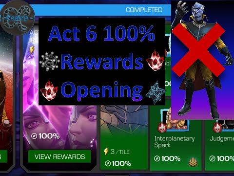 Act 6 100% reward opening! 20 5* crystals, 5 6* crystals and more!