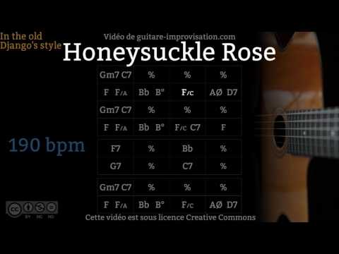 Honeysuckle Rose (190 bpm) - Gypsy jazz Backing track / Jazz manouche