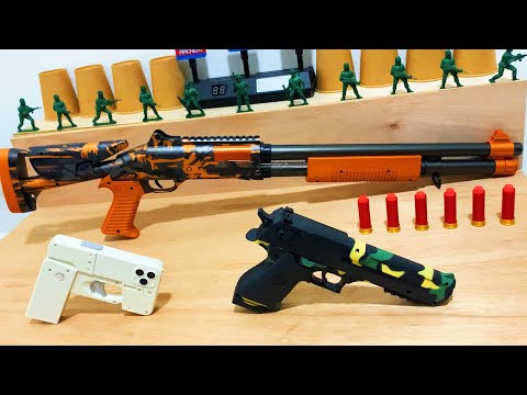 iPhone IC380 Folding Toy Gun/Camouflage Army Desert Eagle/XM1014 Shotgun