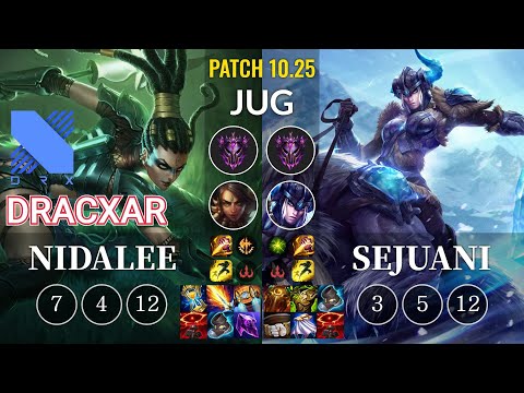 DRX Dracxar Nidalee vs Sejuani Jungle - KR Patch 10.25