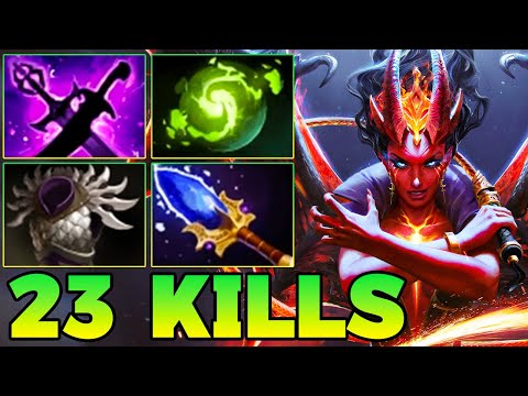 23 Kills QOP Dota 2 Mid Lane Beast Best Queen Of Pain Dota 2 Gameplay Guide Build 7.40