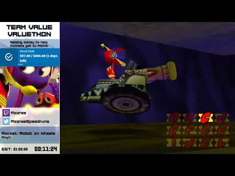 Valuethon 1 - Rocket: Robot on Wheels Any% with Azorae