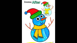 Snowman Colouring || Shivam Show