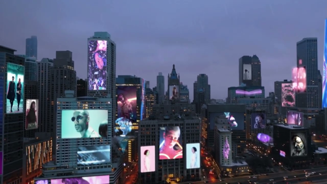 Cyberpunk city Digital Matte Painting (breakdown)