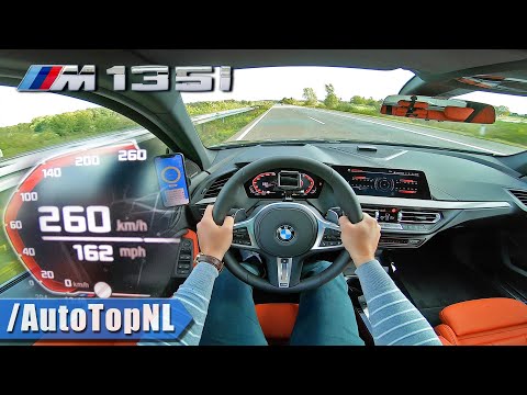 BMW M135i xDrive F40 TOP SPEED on AUTOBAHN [NO SPEED LIMIT] by AutoTopNL