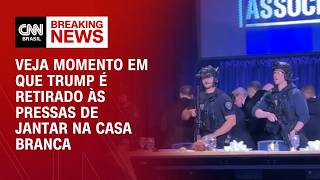 Vídeo: Veja momento em que Trump é retirado às pressas após sons de tiro | CNN BRASIL