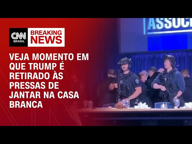 Veja momento em que Trump é retirado às pressas após sons de tiro | CNN BRASIL