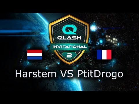 Harstem VS PtitDrogo - PvP - Qlash SC2 Invitational - polski komentarz