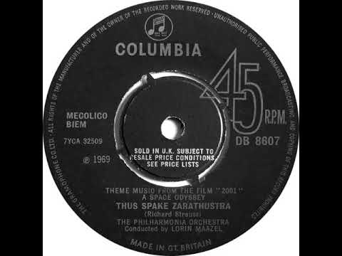 UK New Entry 1969 (151) The Philharmonia Orchestra - Thus Spake Zarathustra