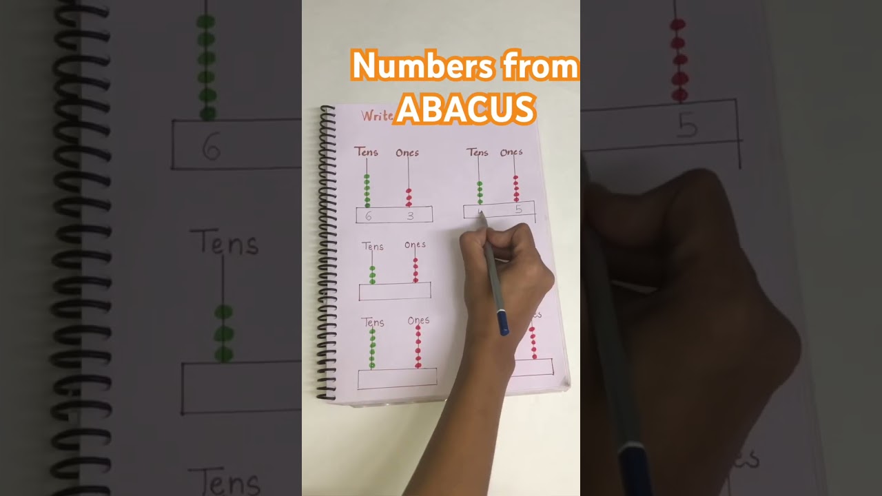Number ABACUS || tens ones || #karyasthal #educationalvideo #teaching #forkids #learning ##maths