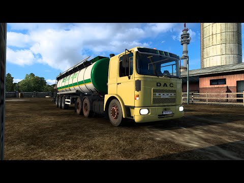 Roman Diesel 19 | ETS2 Realistic Truck Driving | Hauling a tanker of milk through Hungary