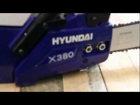 Видео Бензопила HYUNDAI X 380 обзор