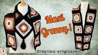 ✨🧶LA FOLIE GRANNY ! VOUS ALLEZ L'ADORER CETTE MAXI ECHARPE AU CROCHET !