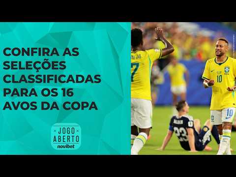 Confira as seleções classificadas para os 16 avos da Copa