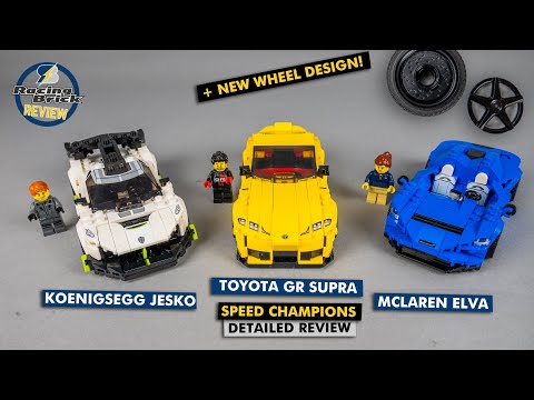 LEGO Speed Champions 2021 review vol. 1 - Koenigsegg Jesko / Toyota GR Supra / McLaren Elva