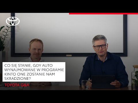 Co się stanie, gdy auto wynajmowane w programie KINTO One zostanie nam skradzione? | Toyota Q&A