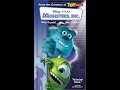 Opening And Closing To Monsters Inc VHS 2002