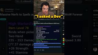 "I asked a Dev"