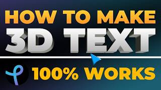 How To Make 3D Text in Pixlr (FAST & EASY) | 100% WORKS | NO Yapping, To The Point!