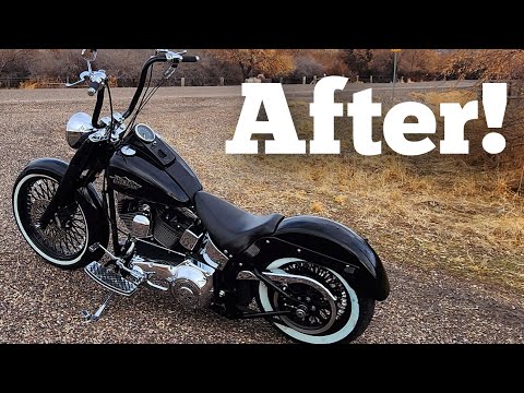 Project Bike REVEAL!  Custom Harley Davidson Fatboy , bike reveal, motorcycle makeover