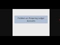 Problem On Preparing Ledger Accounts Royalty Accounts