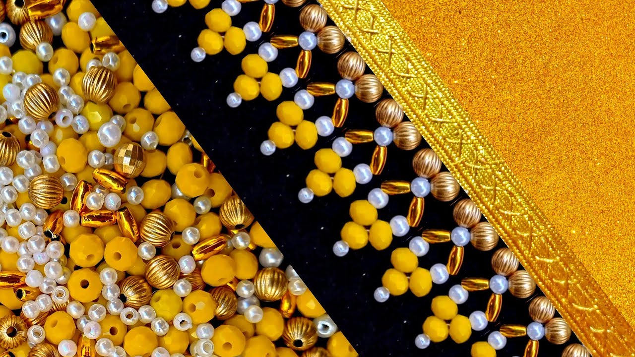 New daily designs of fringe embroidery – you can only learn them on this channel!"#DIY🌹