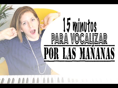 15 minutes to vocalize in the morning (Training Monday)